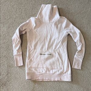 Fabletics Soft Pink long cowl neck sweatshirt